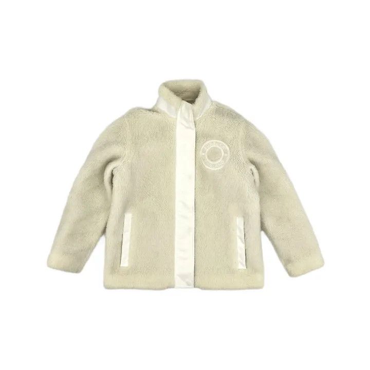 Burberry Burberry White Logo Wool Blend Jacket 0079 Size M / US 6-8 / IT 42-44 - 2 Thumbnail
