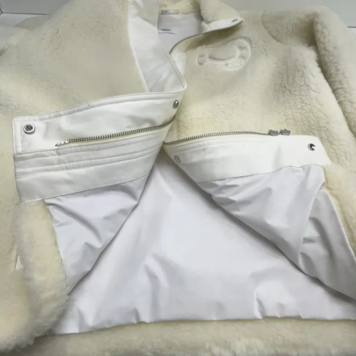 Burberry Burberry White Logo Wool Blend Jacket 0079 Size M / US 6-8 / IT 42-44 - 7 Thumbnail