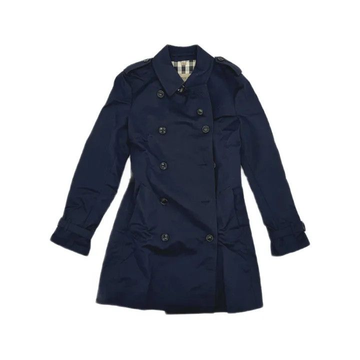 Burberry Burberry Women's Navy Long Trench Coat 0079 Size M / US 6-8 / IT 42-44 - 2 Thumbnail