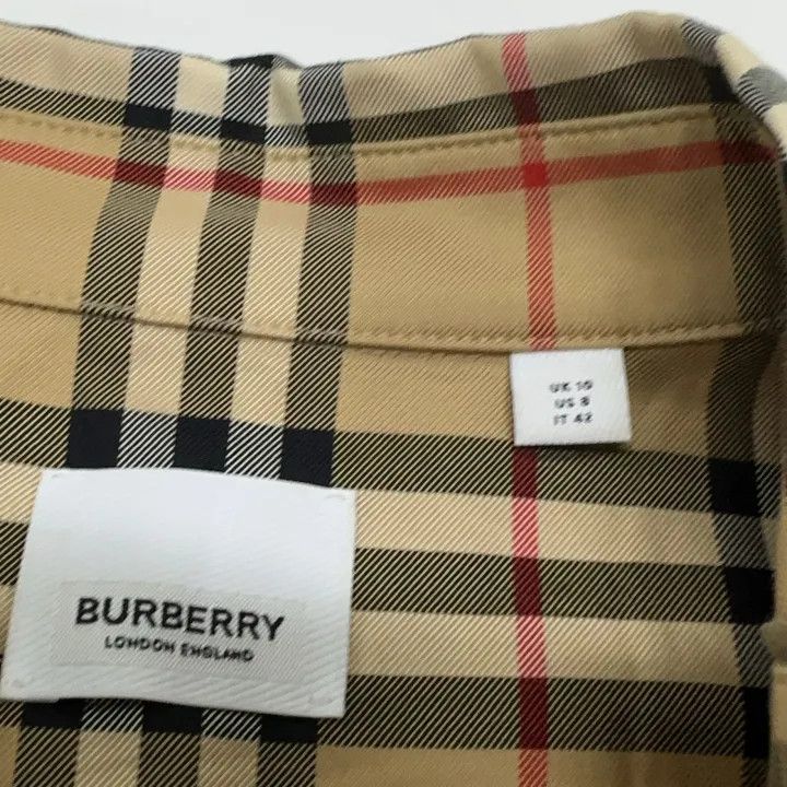 Burberry Burberry Classic Check Waist Tie Dress 0079 Size M / US 6-8 / IT 42-44 - 4 Thumbnail