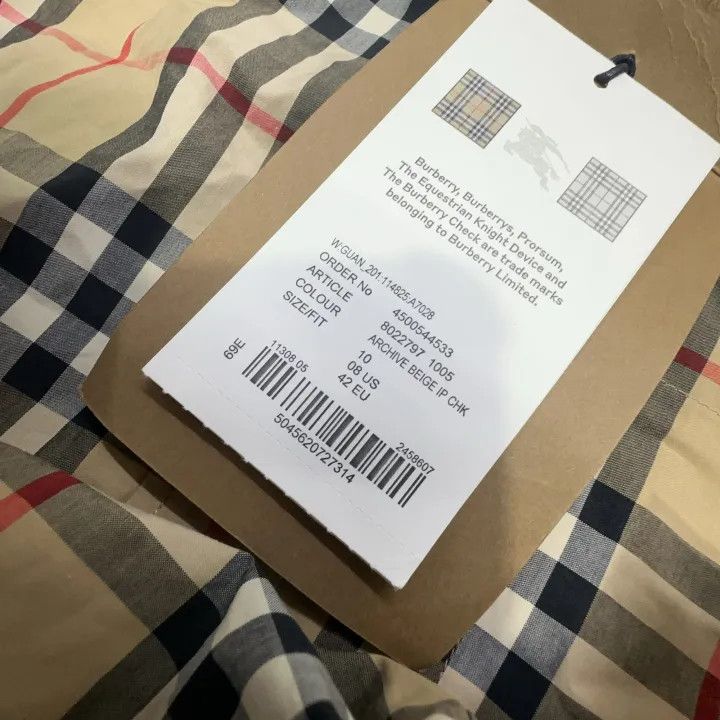 Burberry Burberry Beige Check Long Sleeve Shirt for Women 0079 Size M / US 6-8 / IT 42-44 - 6 Thumbnail