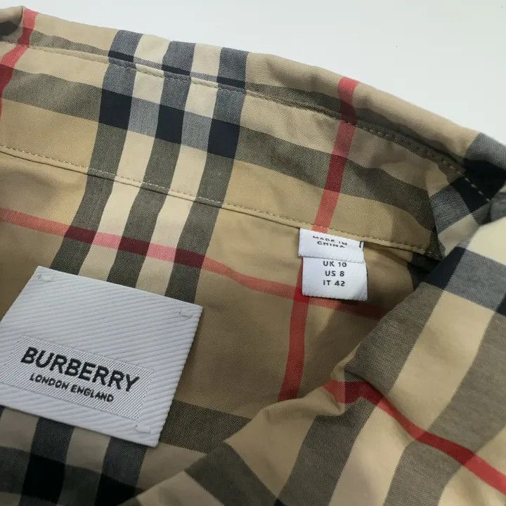Burberry Burberry Checked Long Sleeve Shirt for Women 0079 Size M / US 6-8 / IT 42-44 - 5 Thumbnail