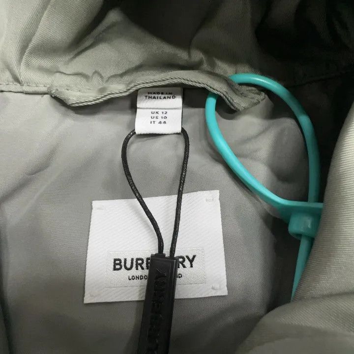 Burberry Burberry Olive Green Hooded Long Sleeve Coat 0079 Size L / US 10 / IT 46 - 3 Thumbnail