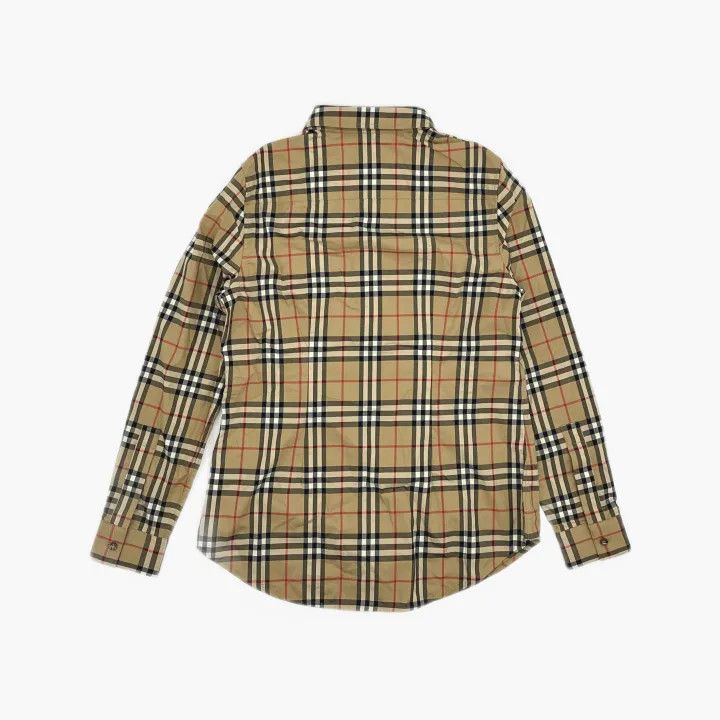Burberry Burberry Check Long Sleeve Button-Up Shirt 0079 Size L / US 10 / IT 46 - 3 Thumbnail
