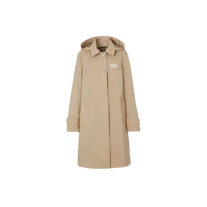 Burberry Burberry Beige Double Breasted Long Sleeve Coat 0079 Size L / US 10 / IT 46 - 2 Thumbnail