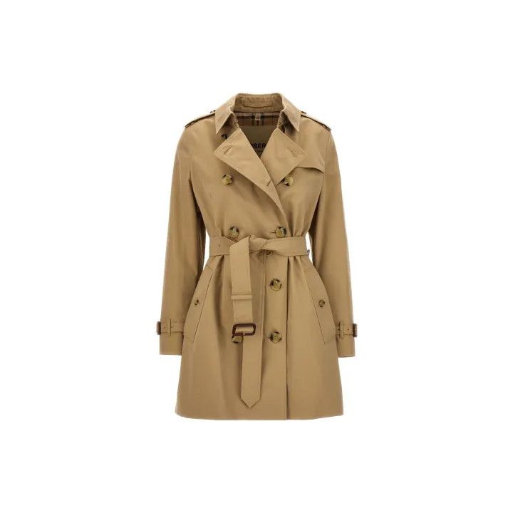 Burberry Burberry Beige Double-Breasted Trench Coat for Women 0079 Size L / US 10 / IT 46 - 2 Thumbnail