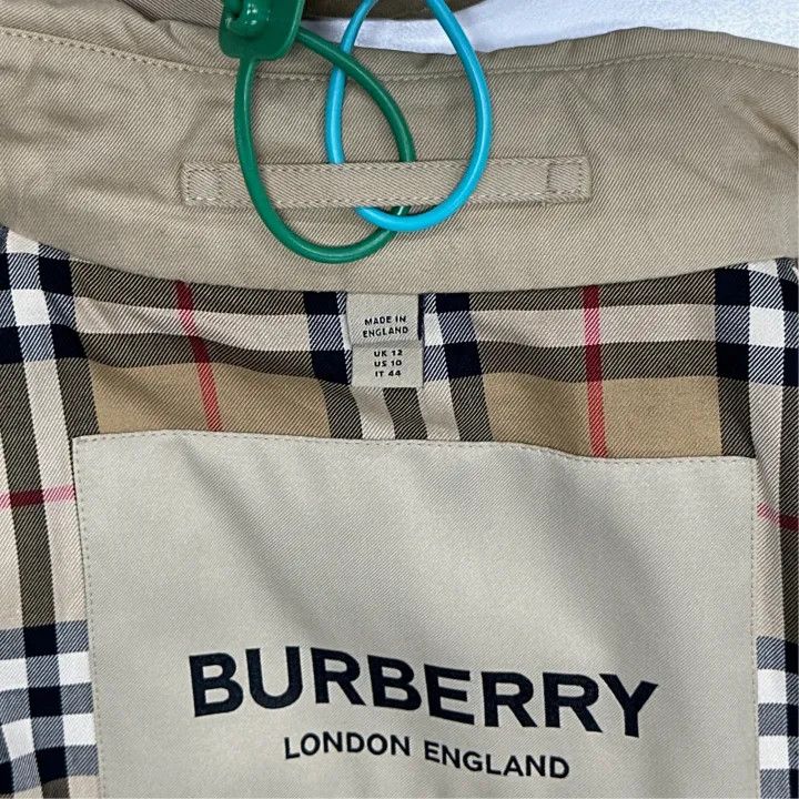 Burberry Burberry Beige Double-Breasted Trench Coat for Women 0079 Size L / US 10 / IT 46 - 4 Thumbnail