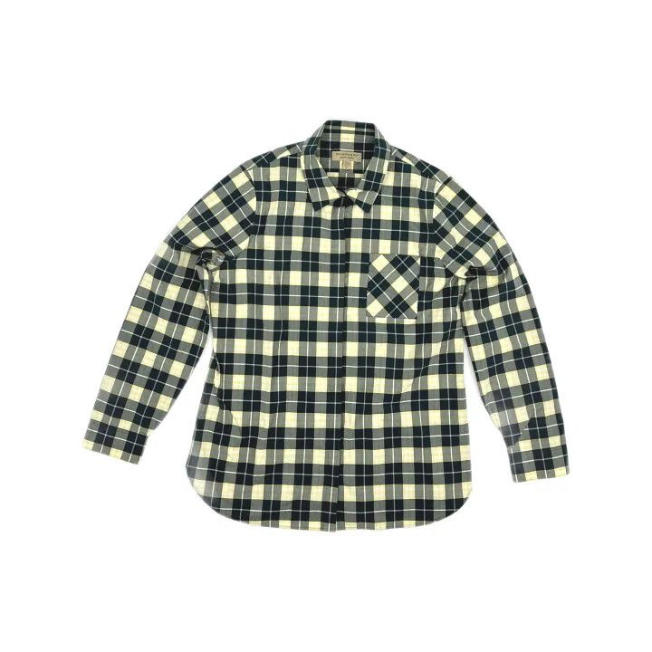 Burberry Burberry Plaid Cotton Long Sleeve Shirt for Women 0079 Size L / US 10 / IT 46 - 2 Thumbnail