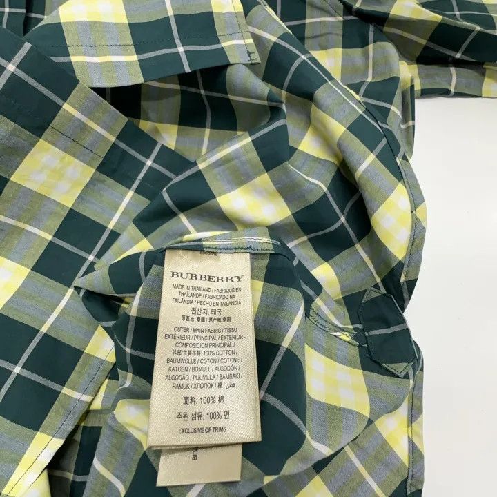 Burberry Burberry Plaid Cotton Long Sleeve Shirt for Women 0079 Size L / US 10 / IT 46 - 4 Thumbnail