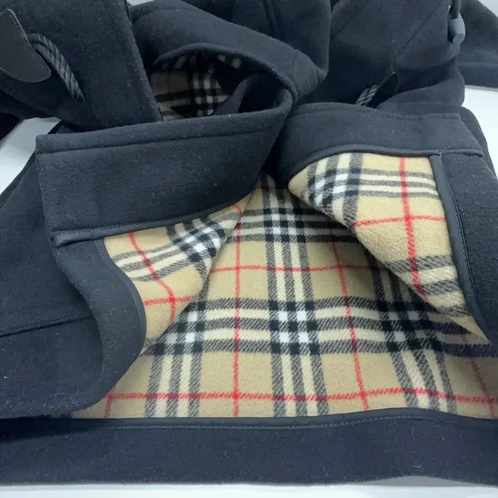 Burberry Burberry Black Wool Hooded Duffle Coat for Women 0079 Size L / US 10 / IT 46 - 8 Thumbnail