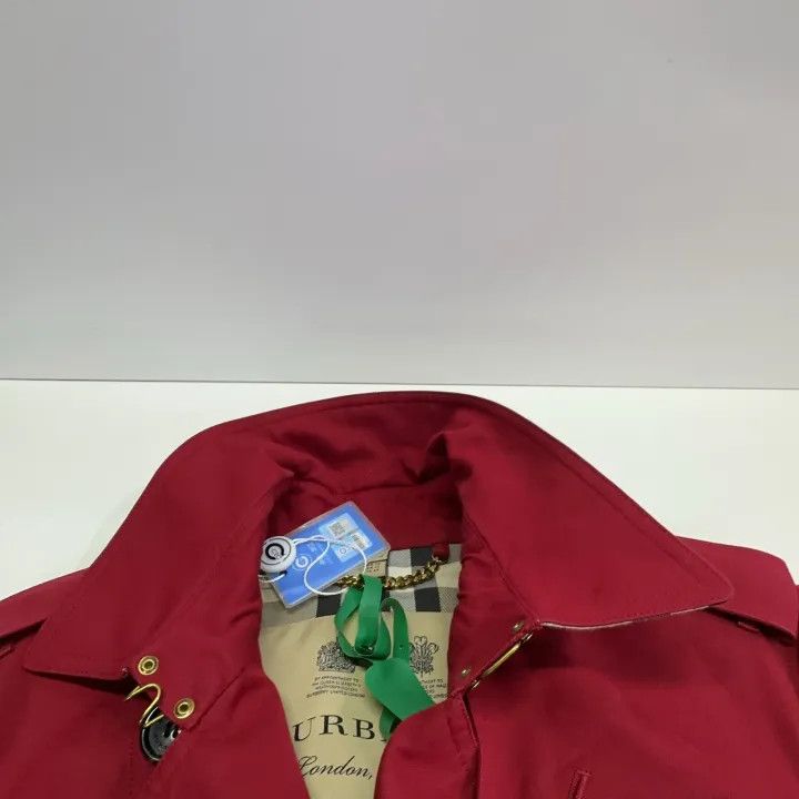 Burberry Burberry Classic Sandringham Red Trench Coat 0079 Size L / US 10 / IT 46 - 8 Thumbnail