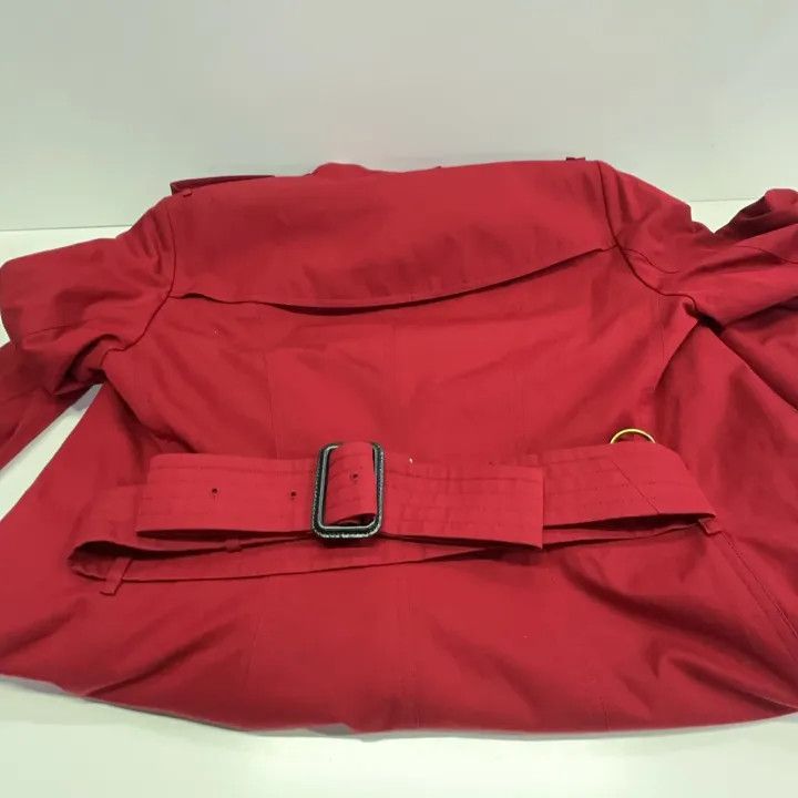 Burberry Burberry Classic Sandringham Red Trench Coat 0079 Size L / US 10 / IT 46 - 11 Thumbnail