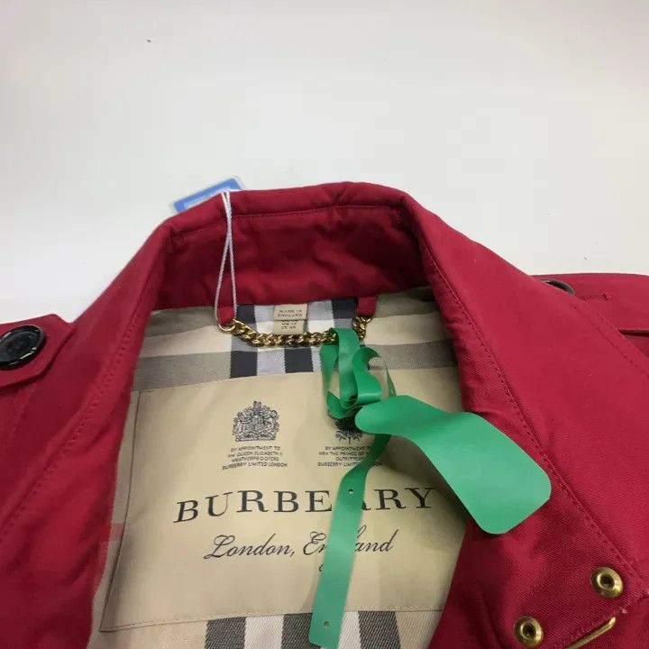 Burberry Burberry Classic Sandringham Red Trench Coat 0079 Size L / US 10 / IT 46 - 6 Thumbnail