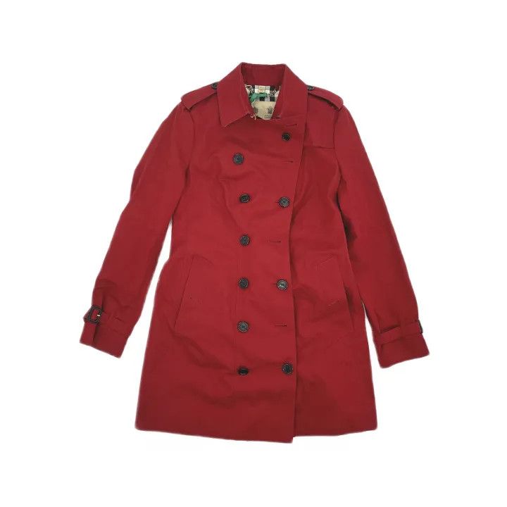 Burberry Burberry Classic Sandringham Red Trench Coat 0079 Size L / US 10 / IT 46 - 2 Thumbnail