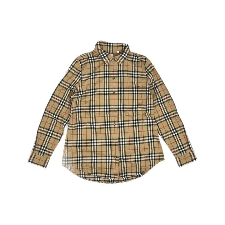 Burberry Burberry Plaid Long Sleeve Shirt for Women 0079 Size XL / US 12-14 / IT 48-50 - 2 Thumbnail