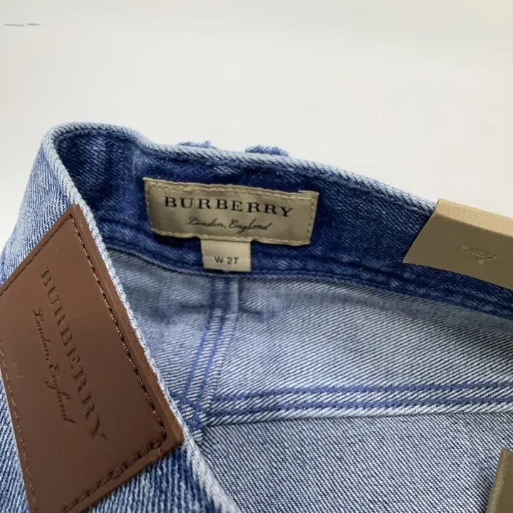 Burberry Burberry Blue Mid-Rise Slim Jeans for Women 0079 Size 27" / US 4 / IT 40 - 5 Thumbnail