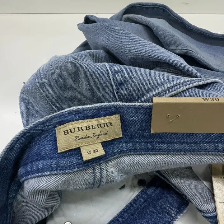 Burberry Burberry Blue Mid-Rise Slim Fit Jeans 0079 Size 30" / US 8 / IT 44 - 4 Thumbnail