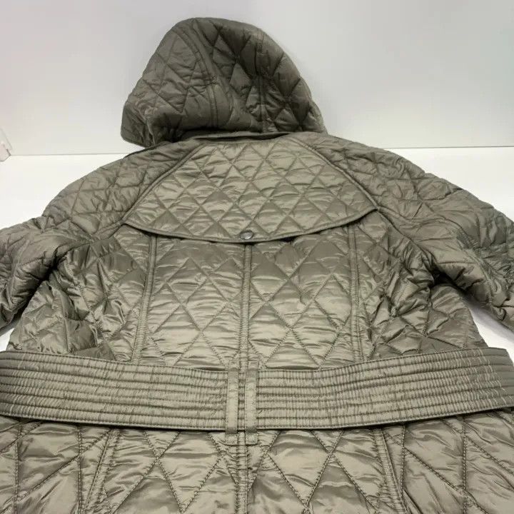Burberry Burberry Green Mid-Length Hooded Coat 0079 Size L / US 10 / IT 46 - 6 Thumbnail