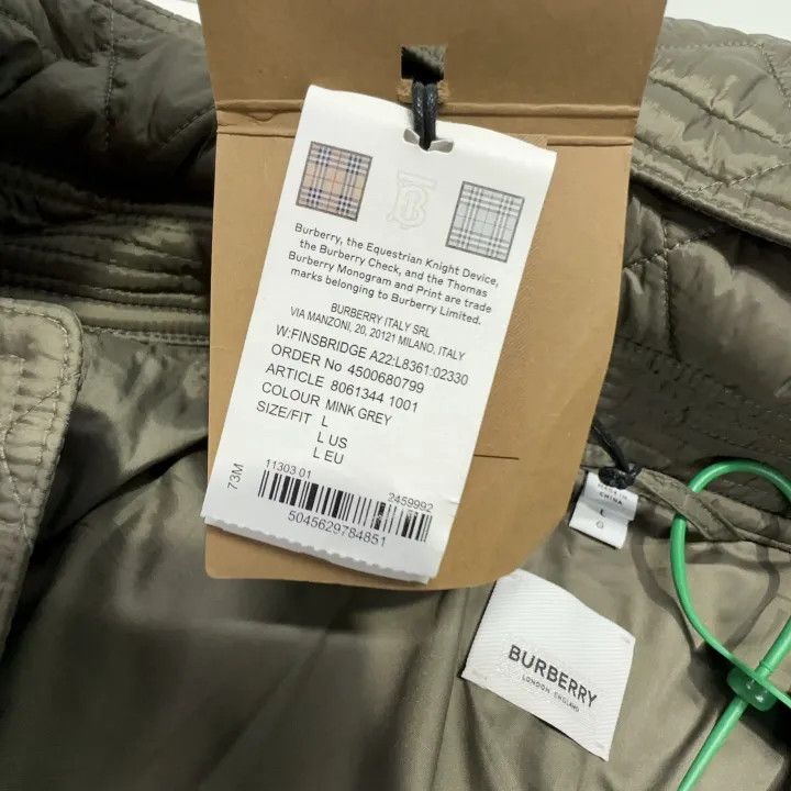 Burberry Burberry Green Mid-Length Hooded Coat 0079 Size L / US 10 / IT 46 - 5 Thumbnail