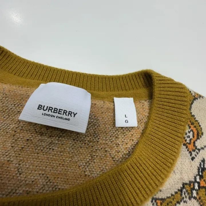 Burberry Burberry Unicorn Print Merino Wool Sweater 0079 Size L / US 10 / IT 46 - 5 Thumbnail