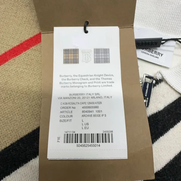 Burberry Burberry Casual Stylish Pullover Poncho 0079 Size L / US 10 / IT 46 - 4 Thumbnail