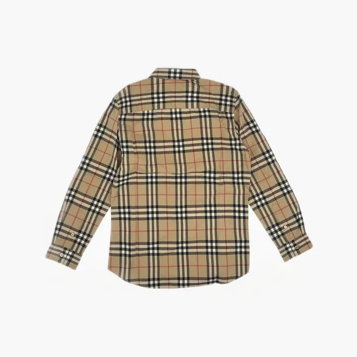 Burberry Burberry Classic Plaid Long Sleeve Shirt 0079 Size L / US 10 / IT 46 - 3 Thumbnail