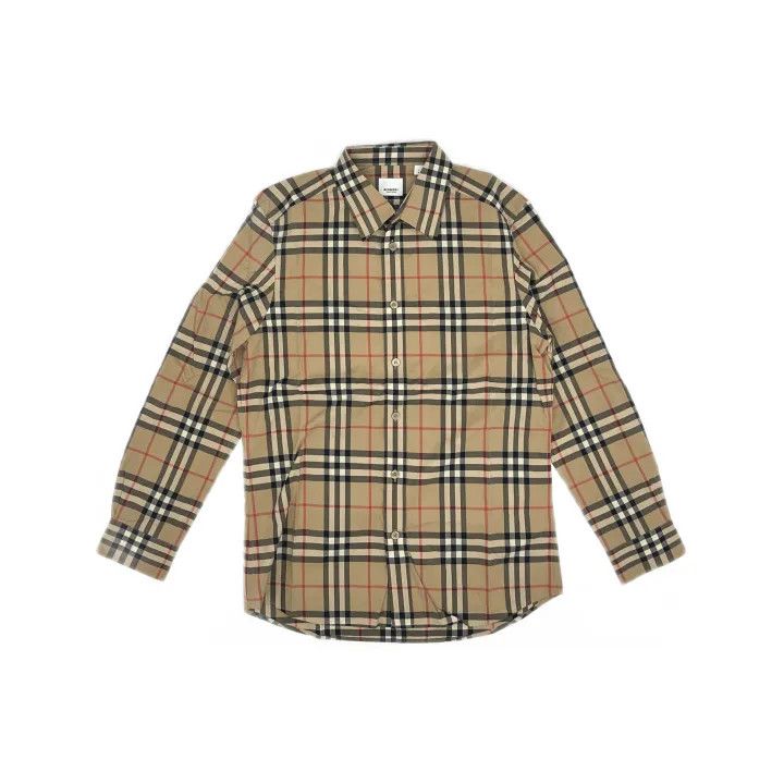 Burberry Burberry Classic Plaid Long Sleeve Shirt 0079 Size L / US 10 / IT 46 - 2 Thumbnail