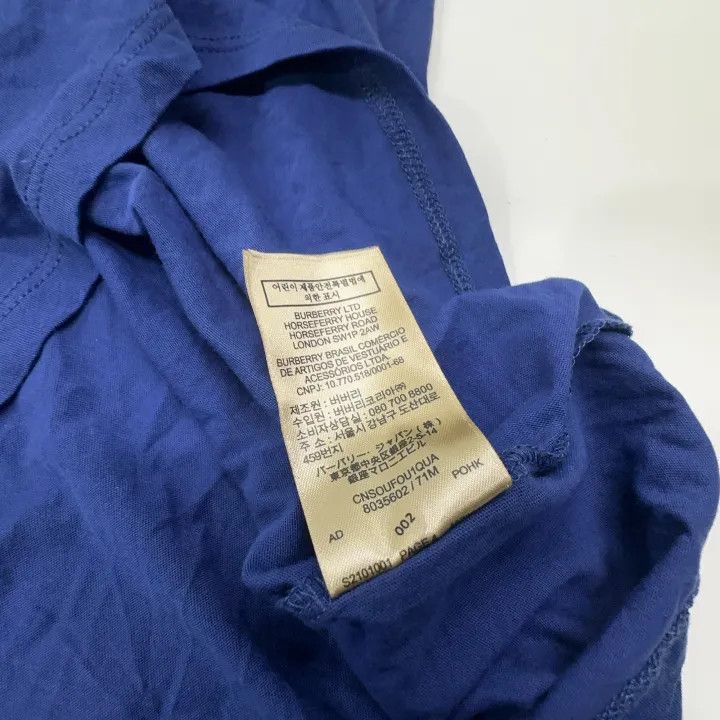 Burberry Burberry Color-Block Logo Embroidered T-Shirt 0079 Size L / US 10 / IT 46 - 12 Thumbnail