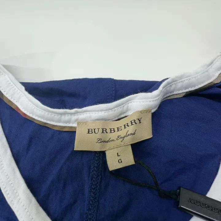 Burberry Burberry Color-Block Logo Embroidered T-Shirt 0079 Size L / US 10 / IT 46 - 10 Thumbnail