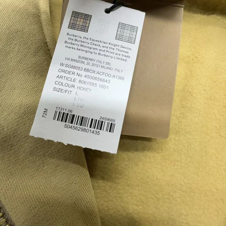 Burberry Burberry FW22 Embroidered Logo Hoodie 0079 Size L / US 10 / IT 46 - 6 Thumbnail