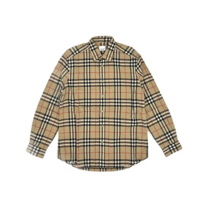 Burberry Burberry Classic Plaid Long Sleeve Shirt 0079 Size L / US 10 / IT 46 - 2 Thumbnail
