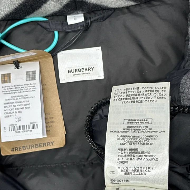 Burberry Burberry Black Hooded Down Jacket for All 0079 Size L / US 10 / IT 46 - 4 Thumbnail