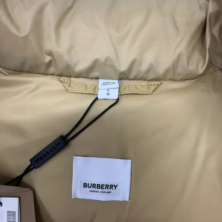Burberry Burberry Hooded Yellow Down Jacket for Women 0079 Size L / US 10 / IT 46 - 5 Thumbnail