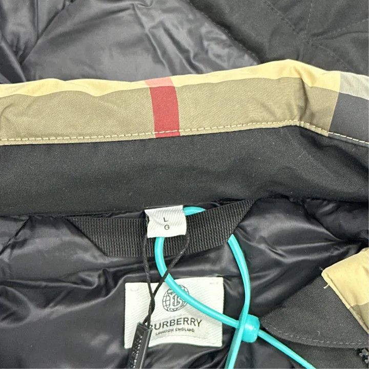 Burberry Burberry Beige Check Padded Jacket with Removable Hood 0079 Size L / US 10 / IT 46 - 3 Thumbnail