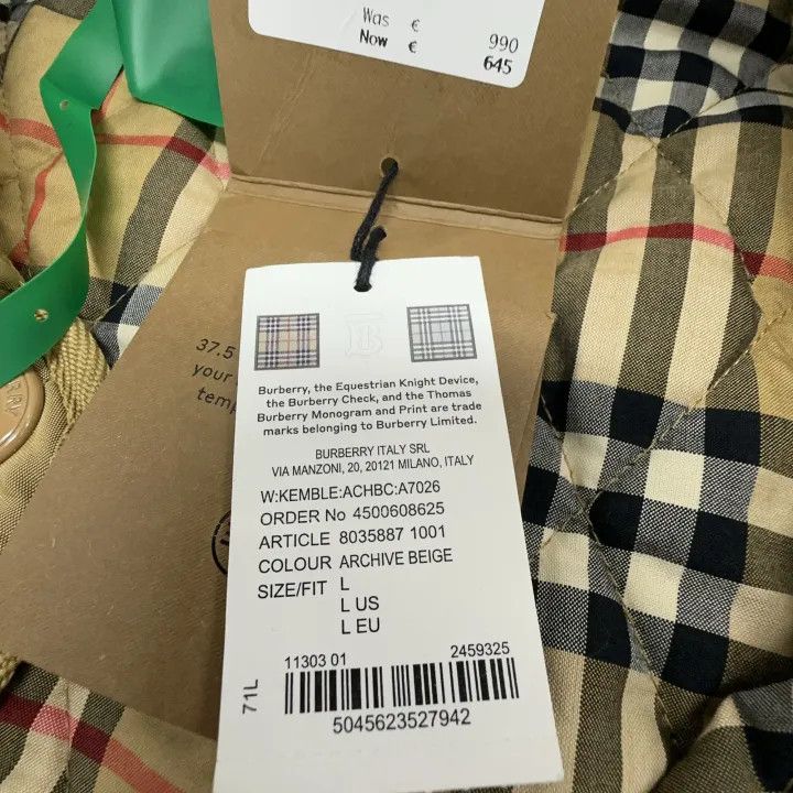Burberry Burberry Quilted Nylon Field Jacket for Women 0079 Size L / US 10 / IT 46 - 4 Thumbnail