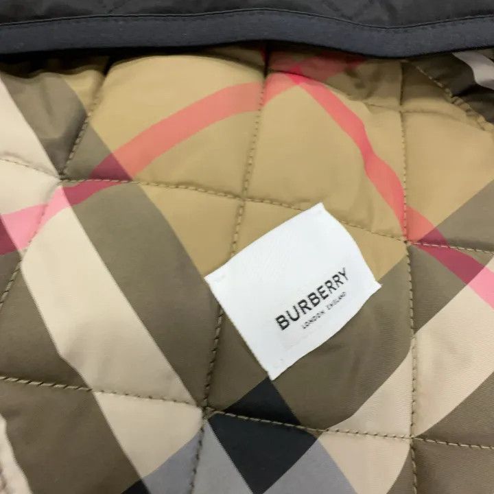 Burberry Burberry Black Quilted Cotton Double-Breasted Coat 0079 Size L / US 10 / IT 46 - 4 Thumbnail