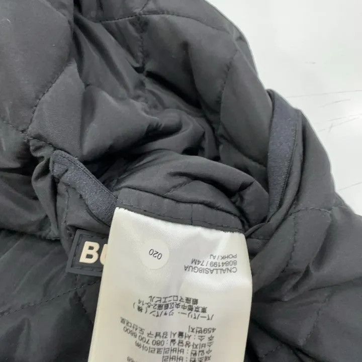 Burberry Burberry Black Quilted Cotton Double-Breasted Coat 0079 Size L / US 10 / IT 46 - 3 Thumbnail