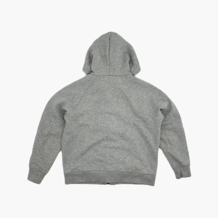 Burberry Burberry Gray Logo Embroidered Zip Hoodie 0079 Size L / US 10 / IT 46 - 3 Thumbnail