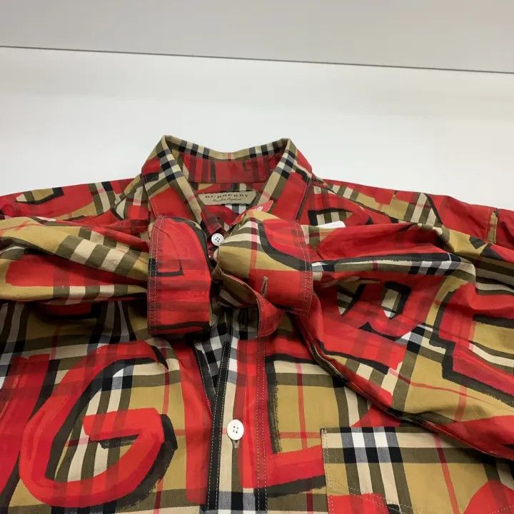 Burberry Burberry Graffiti Print Shirt for Men and Women 0079 Size L / US 10 / IT 46 - 7 Thumbnail