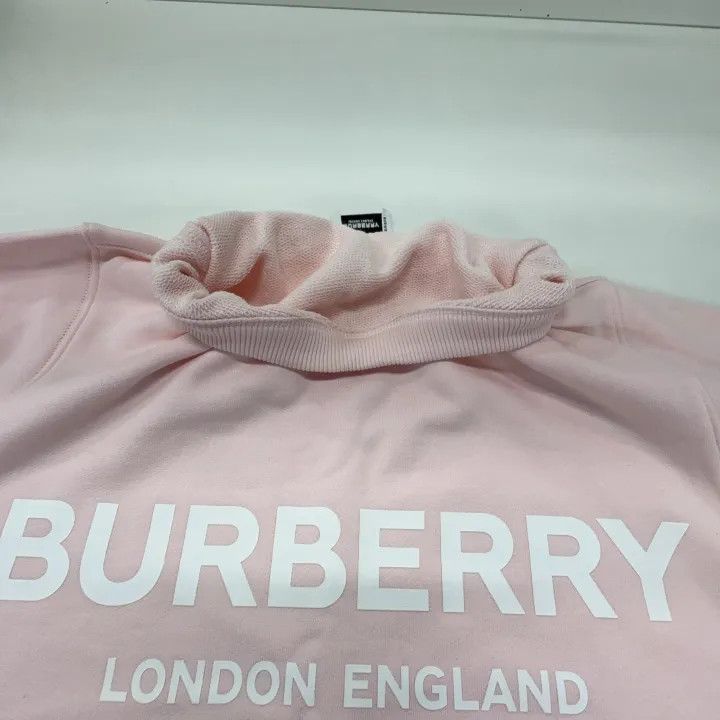 Burberry Burberry Logo Print Sweatshirt for Women in Pink 0079 Size L / US 10 / IT 46 - 6 Thumbnail