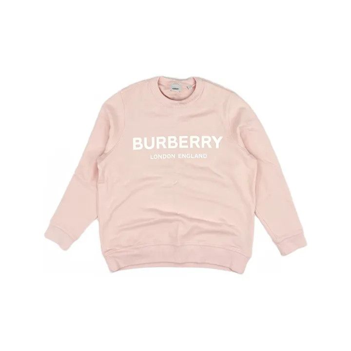 Burberry Burberry Logo Print Sweatshirt for Women in Pink 0079 Size L / US 10 / IT 46 - 2 Thumbnail