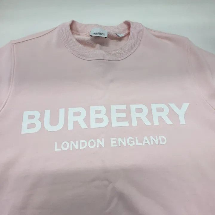 Burberry Burberry Logo Print Sweatshirt for Women in Pink 0079 Size L / US 10 / IT 46 - 7 Thumbnail