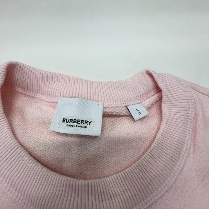 Burberry Burberry Logo Print Sweatshirt for Women in Pink 0079 Size L / US 10 / IT 46 - 4 Thumbnail