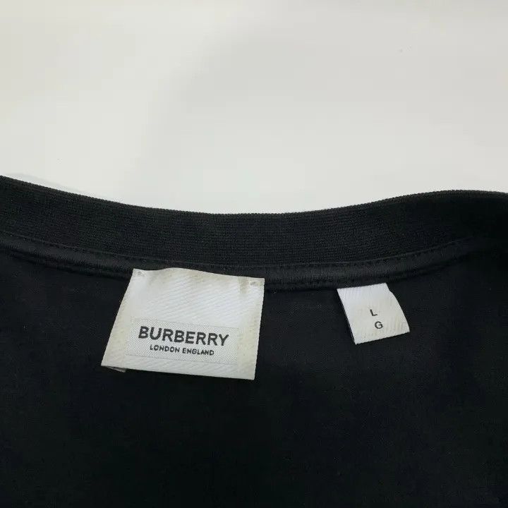 Burberry Burberry Black Logo Print Long Sleeve T-Shirt 0079 Size L / US 10 / IT 46 - 5 Thumbnail