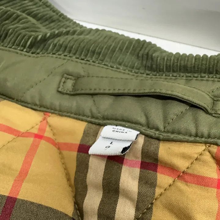 Burberry Burberry SS22 Green Quilted Long Sleeve Cotton Coat 0079 Size L / US 10 / IT 46 - 5 Thumbnail