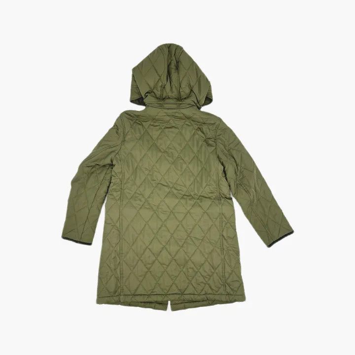 Burberry Burberry SS22 Green Quilted Long Sleeve Cotton Coat 0079 Size L / US 10 / IT 46 - 3 Thumbnail