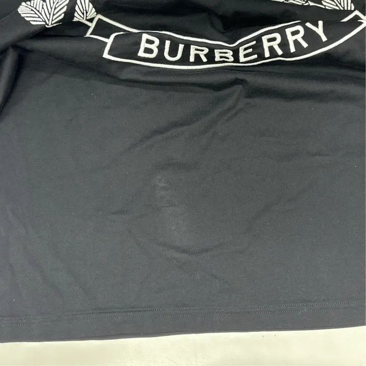 Burberry Burberry Black Short Sleeve Casual T-Shirt 0079 Size L / US 10 / IT 46 - 5 Thumbnail