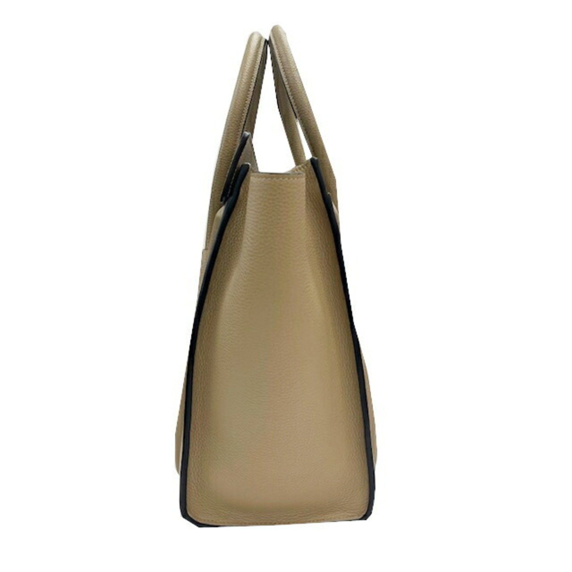 Celine CELINE Luggage Micro Shopper Leather Greige Handbag Tote Bag Women's Size ONE SIZE - 4 Thumbnail
