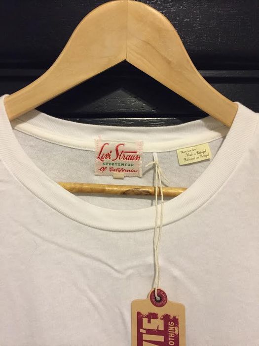 Levi's Vintage Clothing 1950s Sportswear Tee Milk White