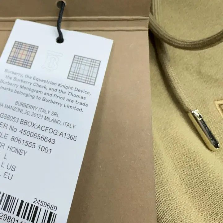 Burberry Burberry Casual Embroidered Logo Hoodie 0079 Size L / US 10 / IT 46 - 9 Thumbnail